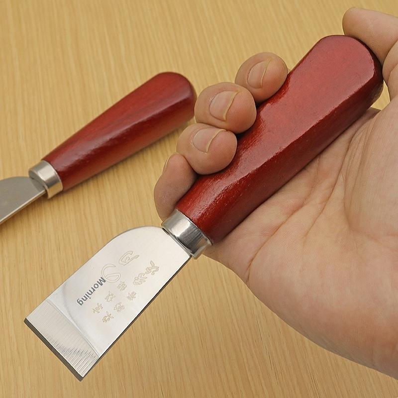 Leatherwork Projects - 新しい革漉きナイフ、木製ハンドル付き革漉きカッティングナイフ、DIY革工芸用作業ツール