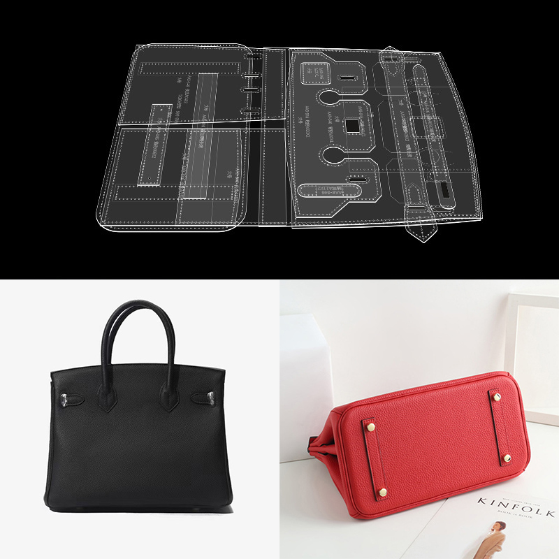 Leatherwork Patterns - DIY用アクリルレザーテンプレート、縫製パターン、ショルダーバッグ、ハンドバッグ、新しい