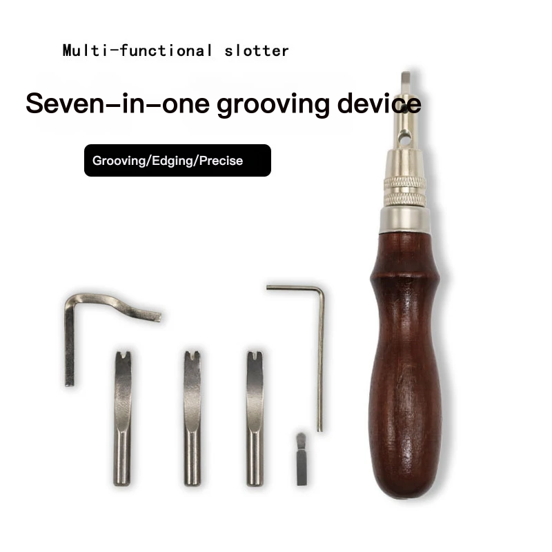 7-in-1 多機能革加工ツール - グルーバー、エッジクリ - Leatherwork Edge Beveler のレビューと価格