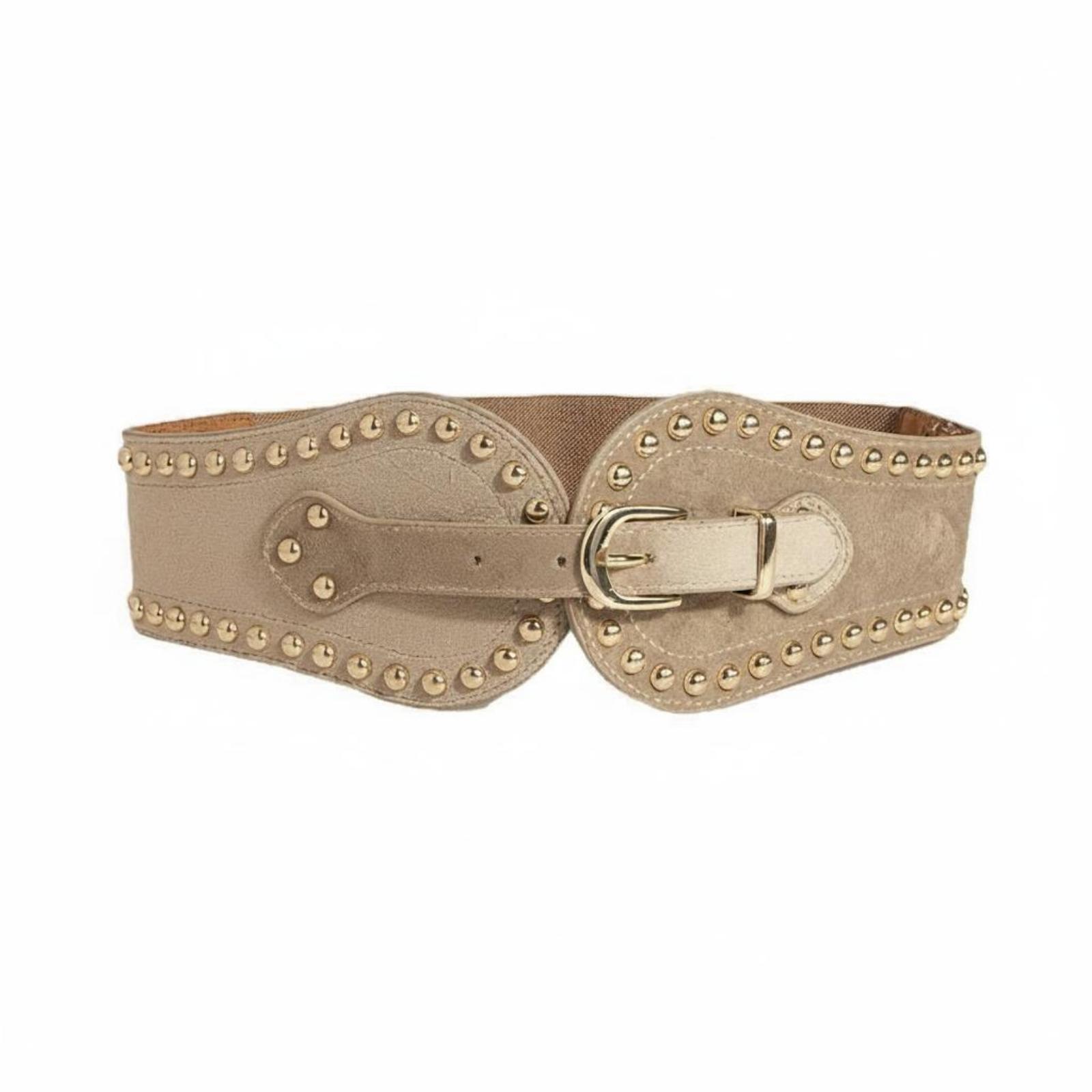 女性用、伸縮性のあるウエストベルト。スエード調のフェイクレザ - Leather Work Western のレビューと価格