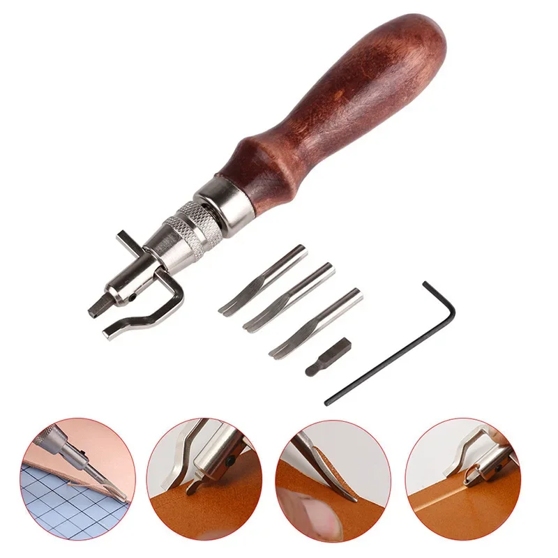 7 in 1 プロ調整可能レザーステッチンググルーバーと折り - Leatherwork Edge Beveler のレビューと価格