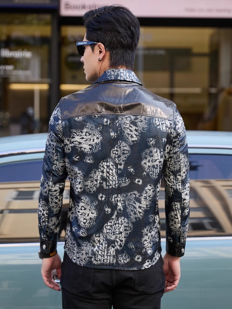 高級感あふれる新作ファッション、花柄プリントのメンズパーティ - Leatherwork Patterns のレビューと価格