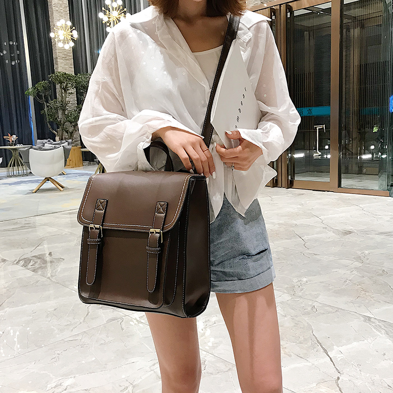 女性のための合成皮革のビンテージスタイルのバックパック,女の - Leather Work Backpack のレビューと価格