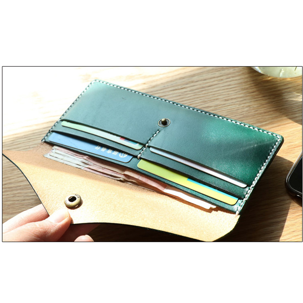DIYレザークラフトロングウォレットエンベロープカードホルダ - Leatherwork Punch のレビューと価格