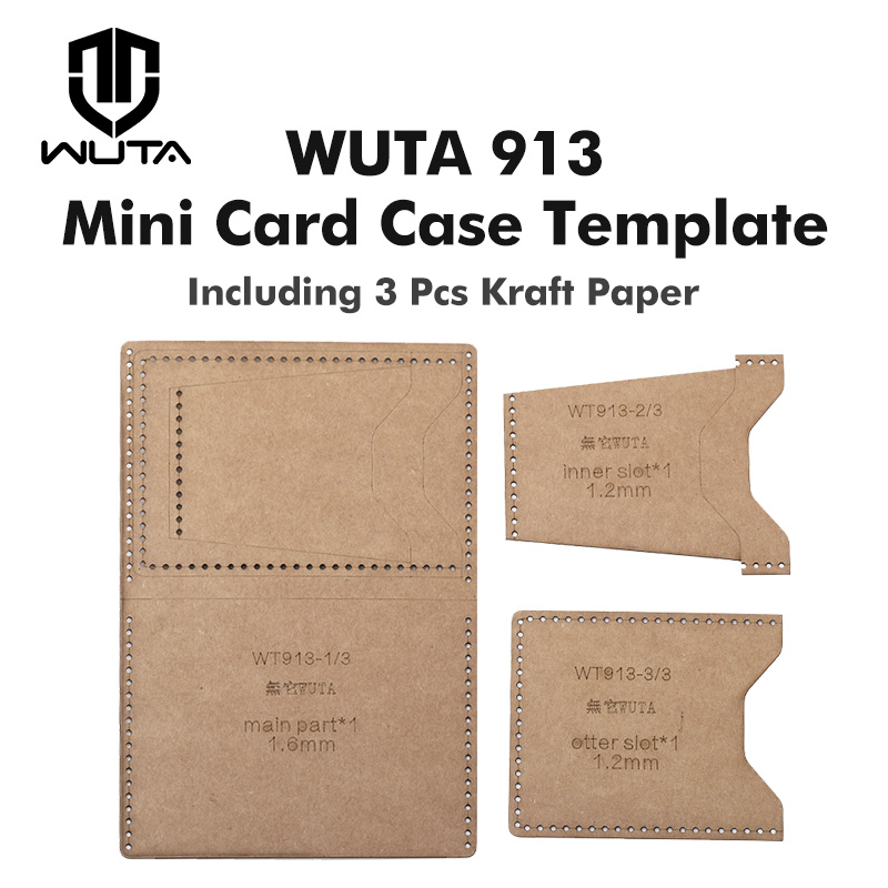Wuta 913-革製カードケース,クラフト紙モデル,水平, - Leatherwork Patterns のレビューと価格