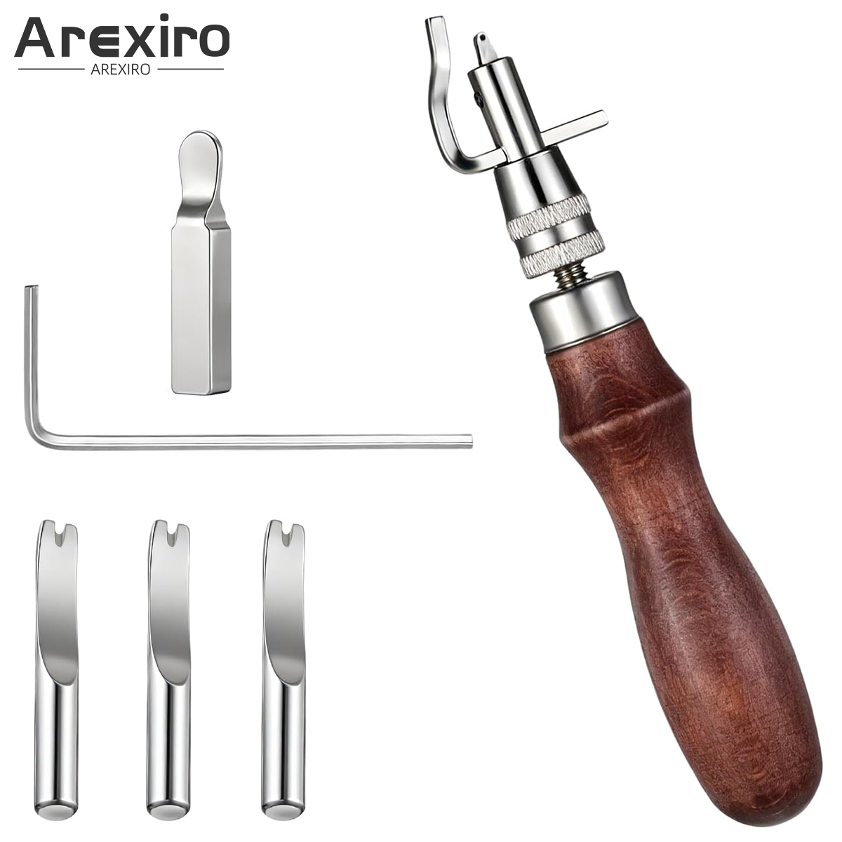 7 in 1調整可能な革製ステッチンググルーバーキット、ポー - Leatherwork Edge Beveler のレビューと価格