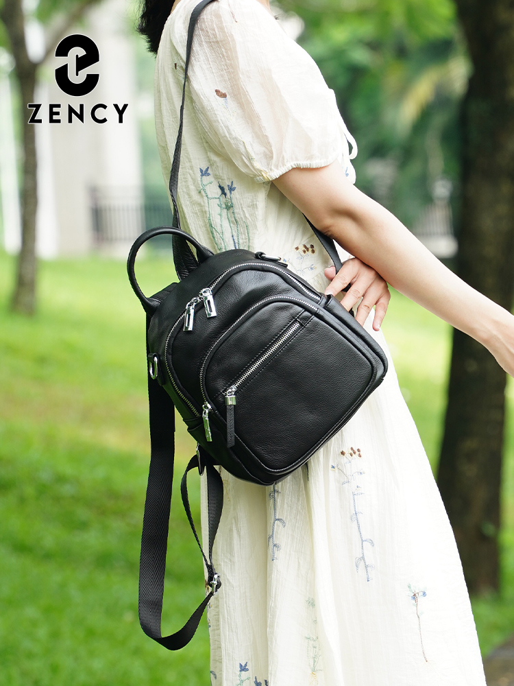 Zency 本革女性用バッグ 2026 女性用天然皮革バッグ - Leather Work Backpack のレビューと価格
