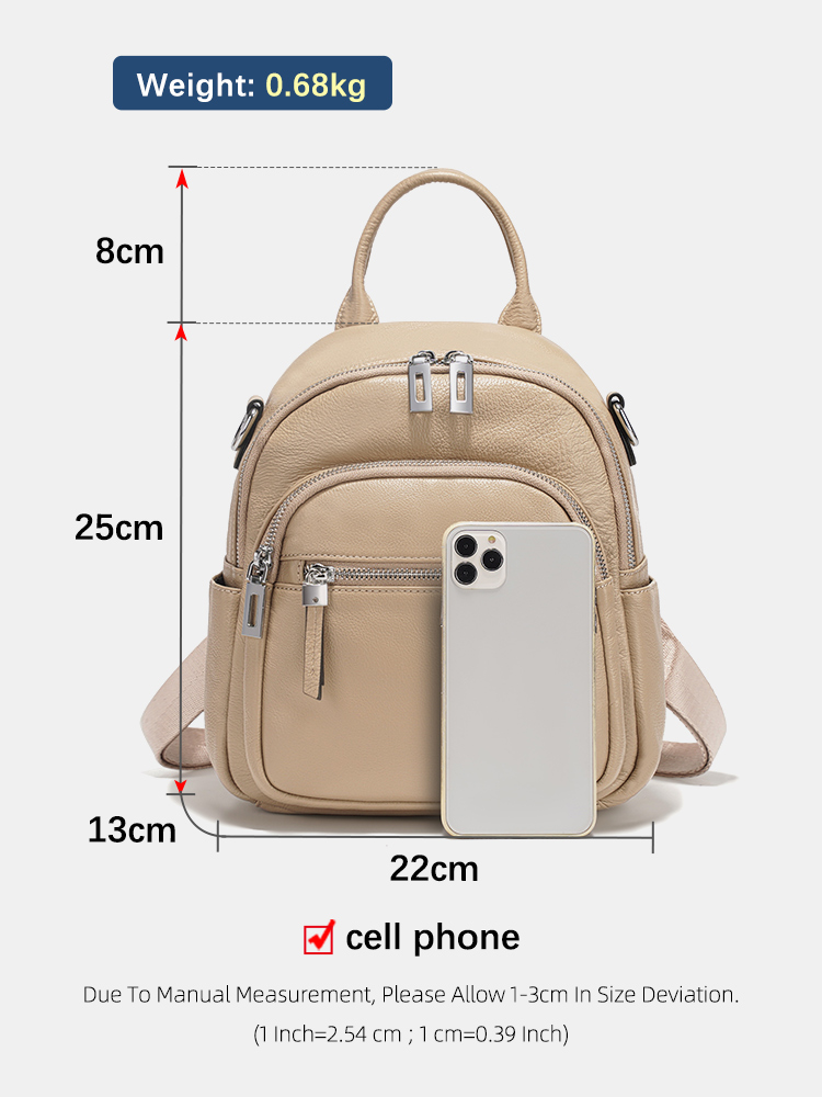 Zency 本革女性用バッグ 2026 女性用天然皮革バッグ - Leather Work Backpack のレビューと価格