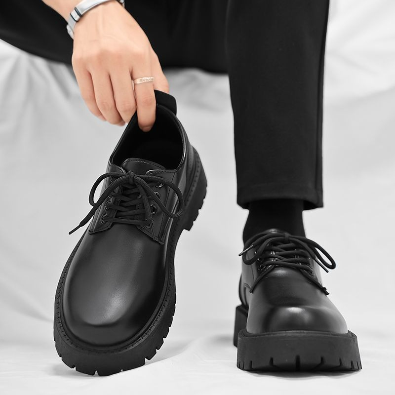 メンズチェルシーブーツ ブリティッシュスタイル ブラックレザ - Leather Work Boots のレビューと価格