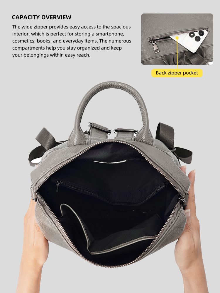 Zency プレミアム本革レターバックパック 多ポケットデイ - Leather Work Backpack のレビューと価格