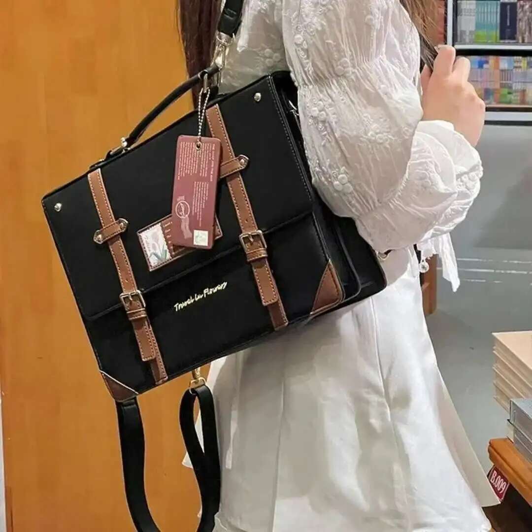 Y2K プレッピースタイル大容量 Ita バックパックロリー - Leather Work Backpack のレビューと価格