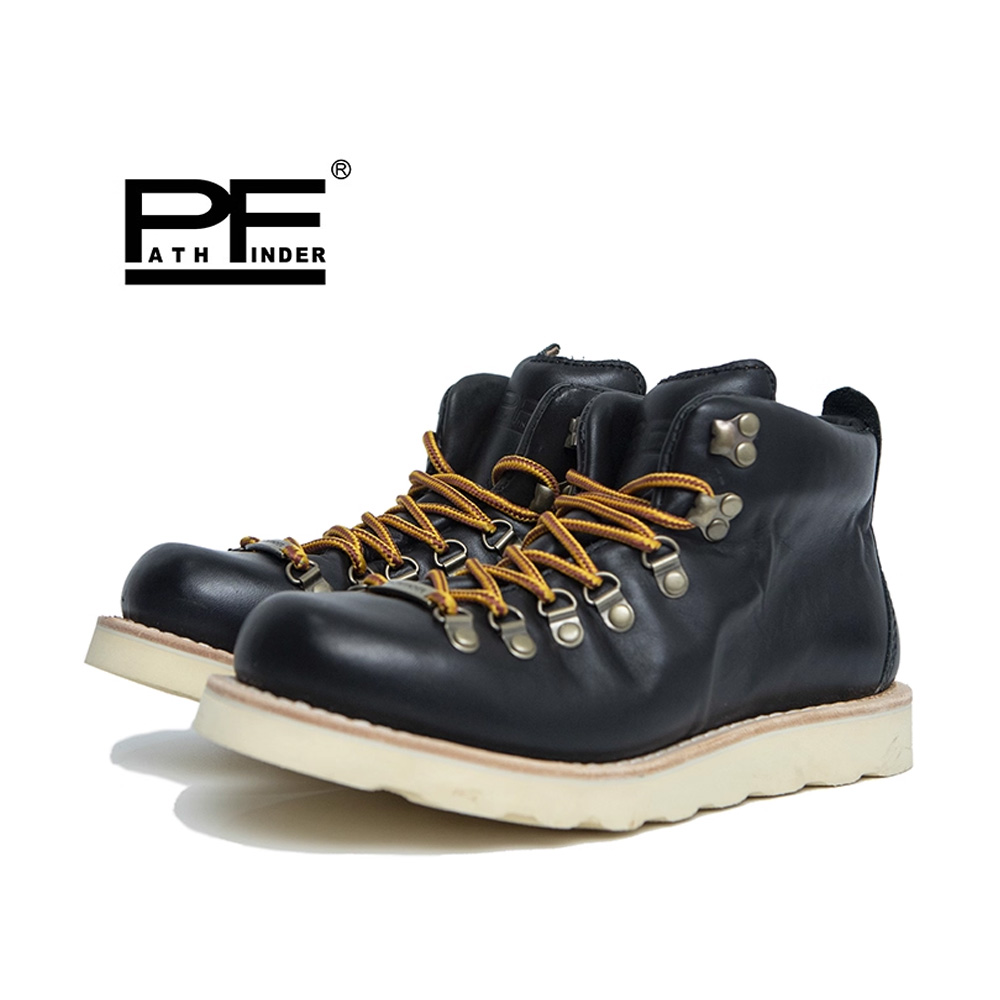pf ファッション メンズ 本革 バイクブーツ ワークシュー - Leather Work Western のレビューと価格