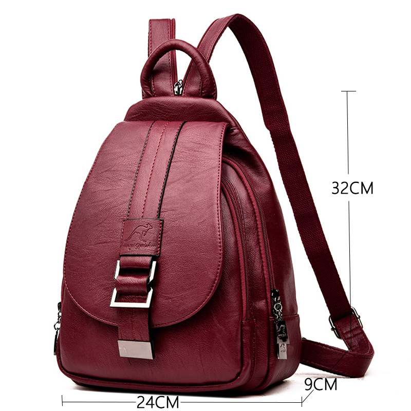女性のレトロなスタイルのバックパック,10代の女の子のための - Leather Work Backpack のレビューと価格