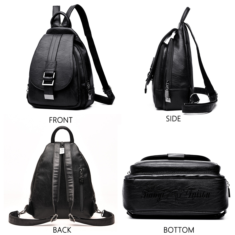 女性のレトロなスタイルのバックパック,10代の女の子のための - Leather Work Backpack のレビューと価格