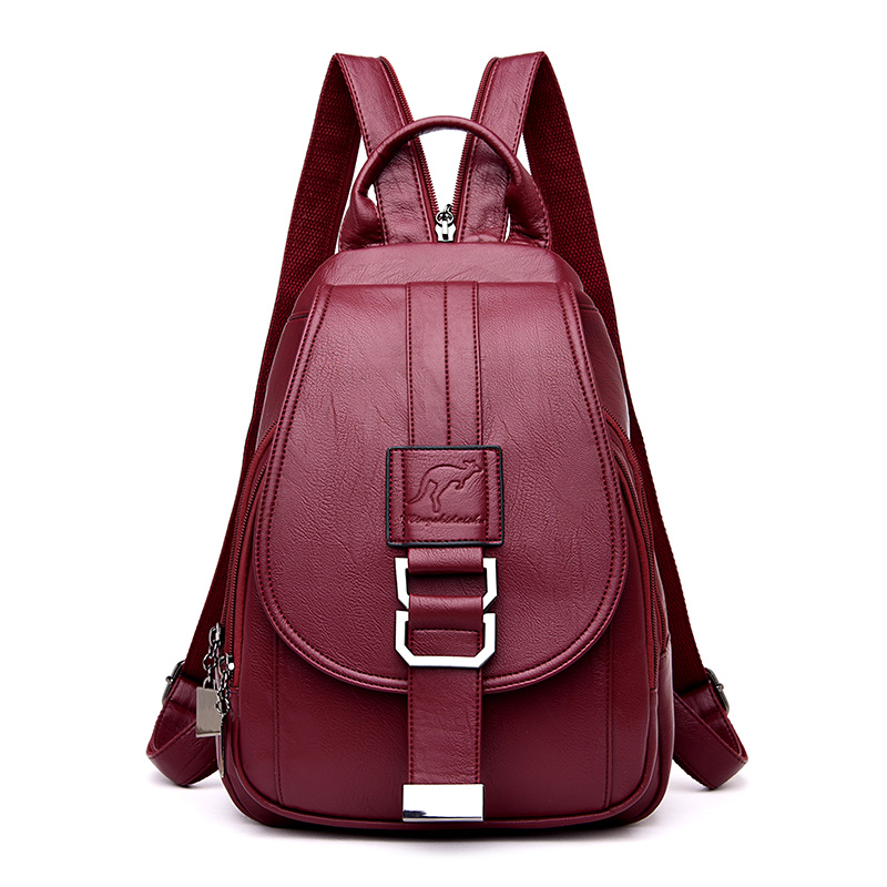 女性用レザーバックパック,10代の女の子用のランドセル,トラ - Leather Work Backpack のレビューと価格