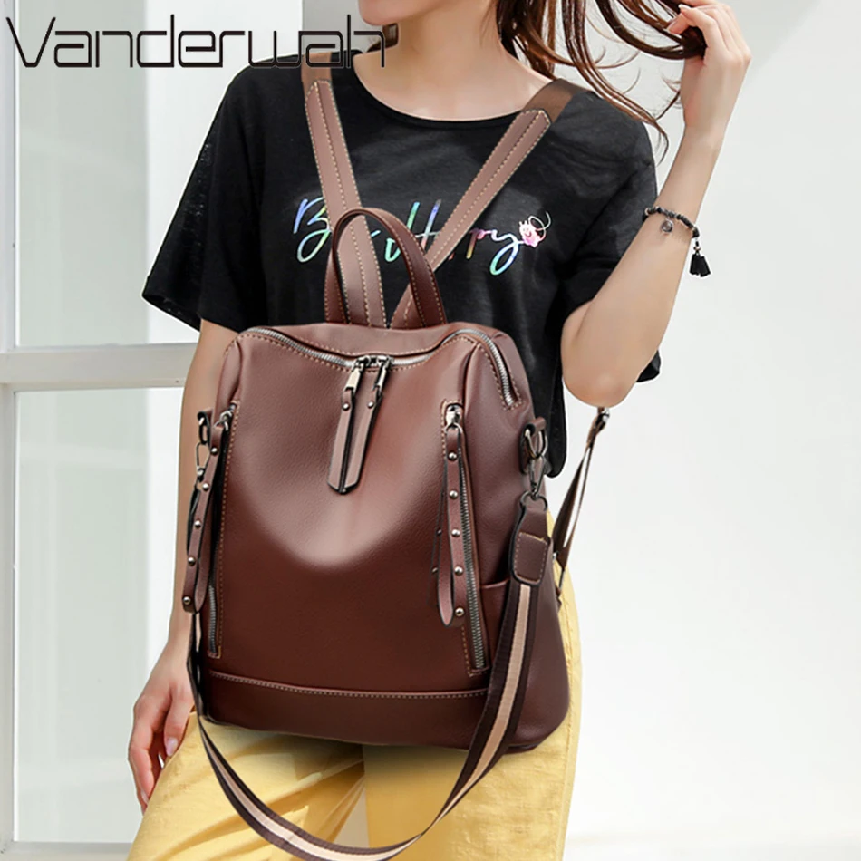 デラックスブランドのソフトレザーバックパック,防水,プレッピ - Leather Work Backpack のレビューと価格