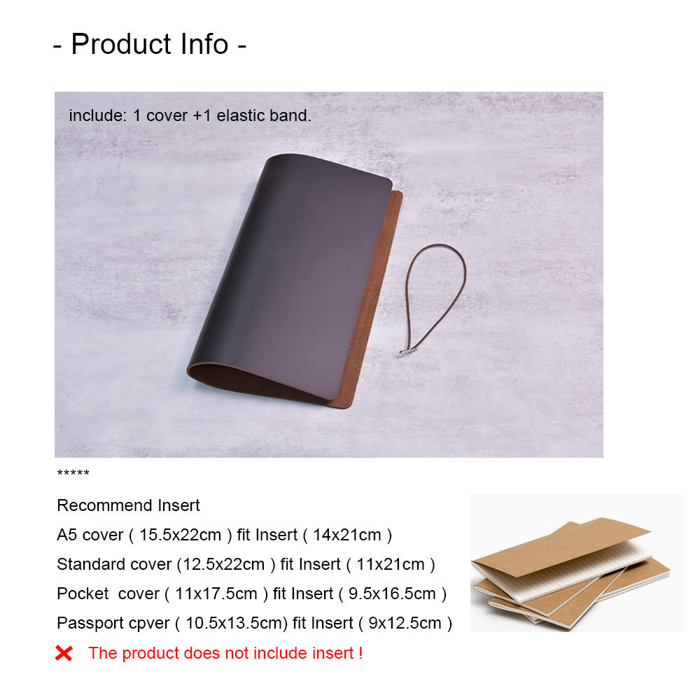 DIYノートカバー クレイジーホースレザー A5/A6/スタ - Leather Work Notebook のレビューと価格