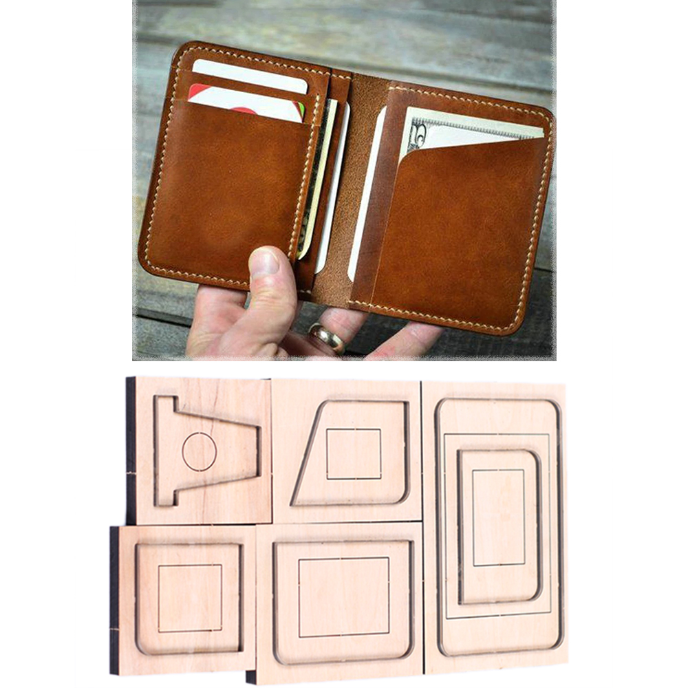 DIYレザークラフトシンプルカードホルダースモールウォレット - Leatherwork Punch のレビューと価格