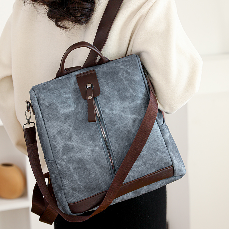 ファッション盗難防止バックパック女性高品質レザーデイパック女 - Leather Work Backpack のレビューと価格