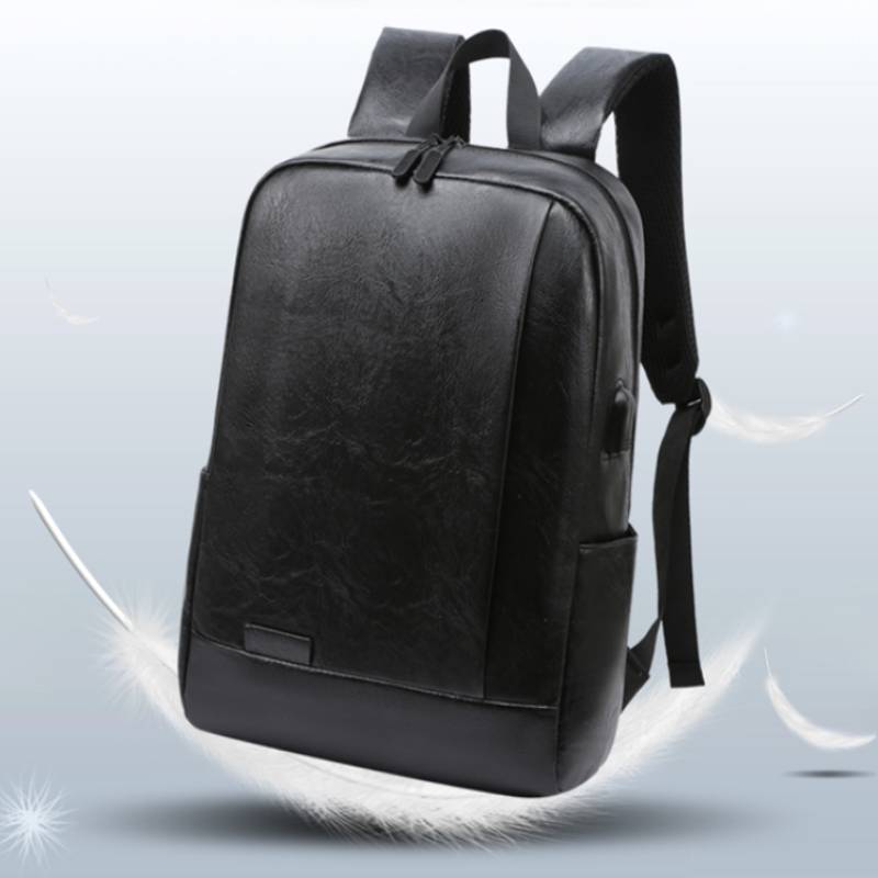 男性ファッショナブルなバックパック PU レザーサッチェルブ - Leather Work Backpack のレビューと価格