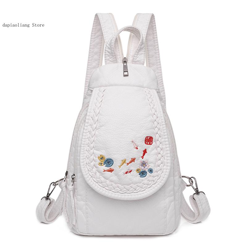 女性用ソフトレザーバックパック,チェストバッグ,ファッショナ - Leather Work Backpack のレビューと価格