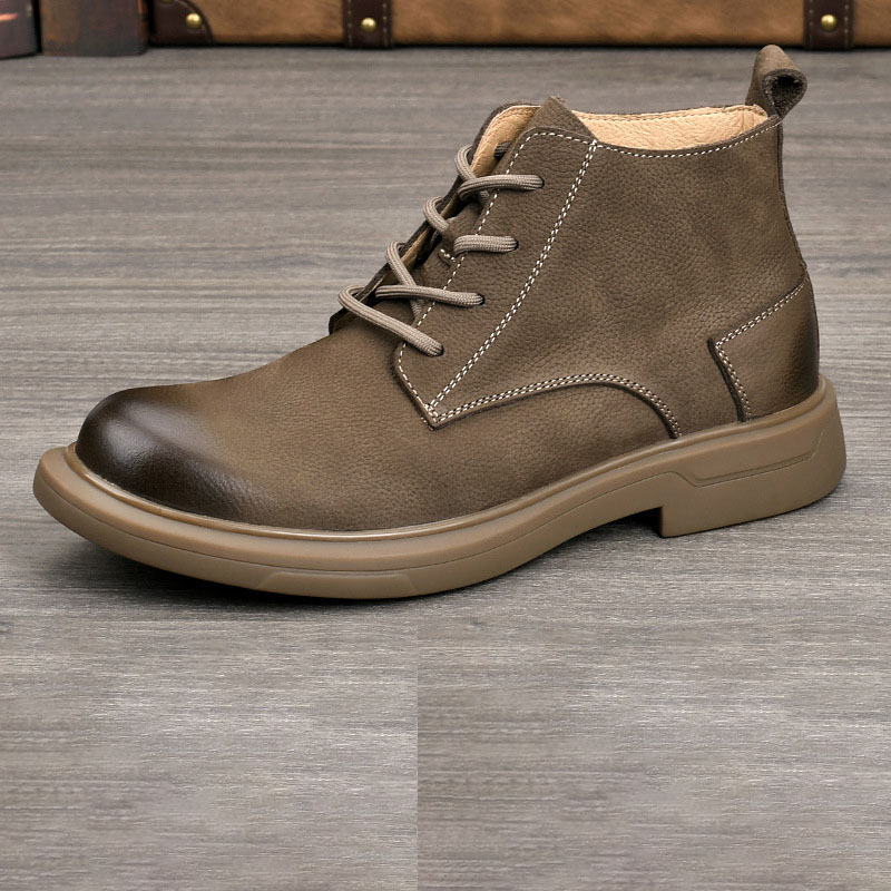 LIHUAMAO グレード A 牛革ワークブーツオートバイブ - Leather Work Western のレビューと価格